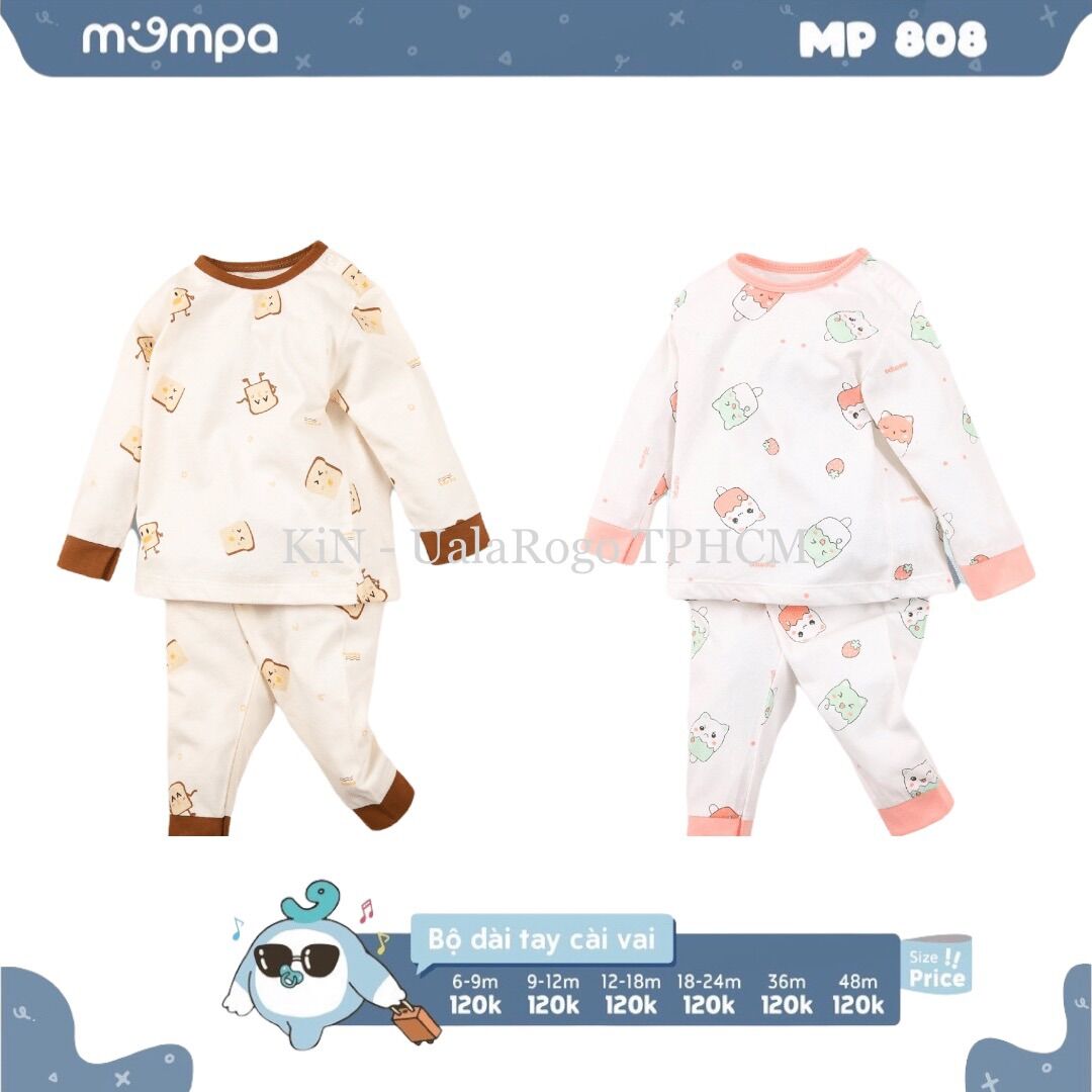 Mp808 - bộ dài tay mompa vải cotton usa thoáng mát