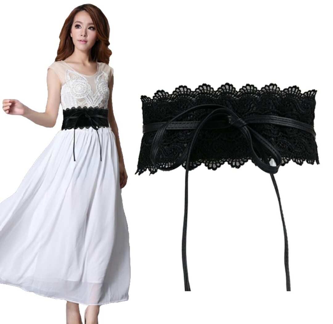 Thắt lưng nữ dây nịt đai váy bản to 9cm