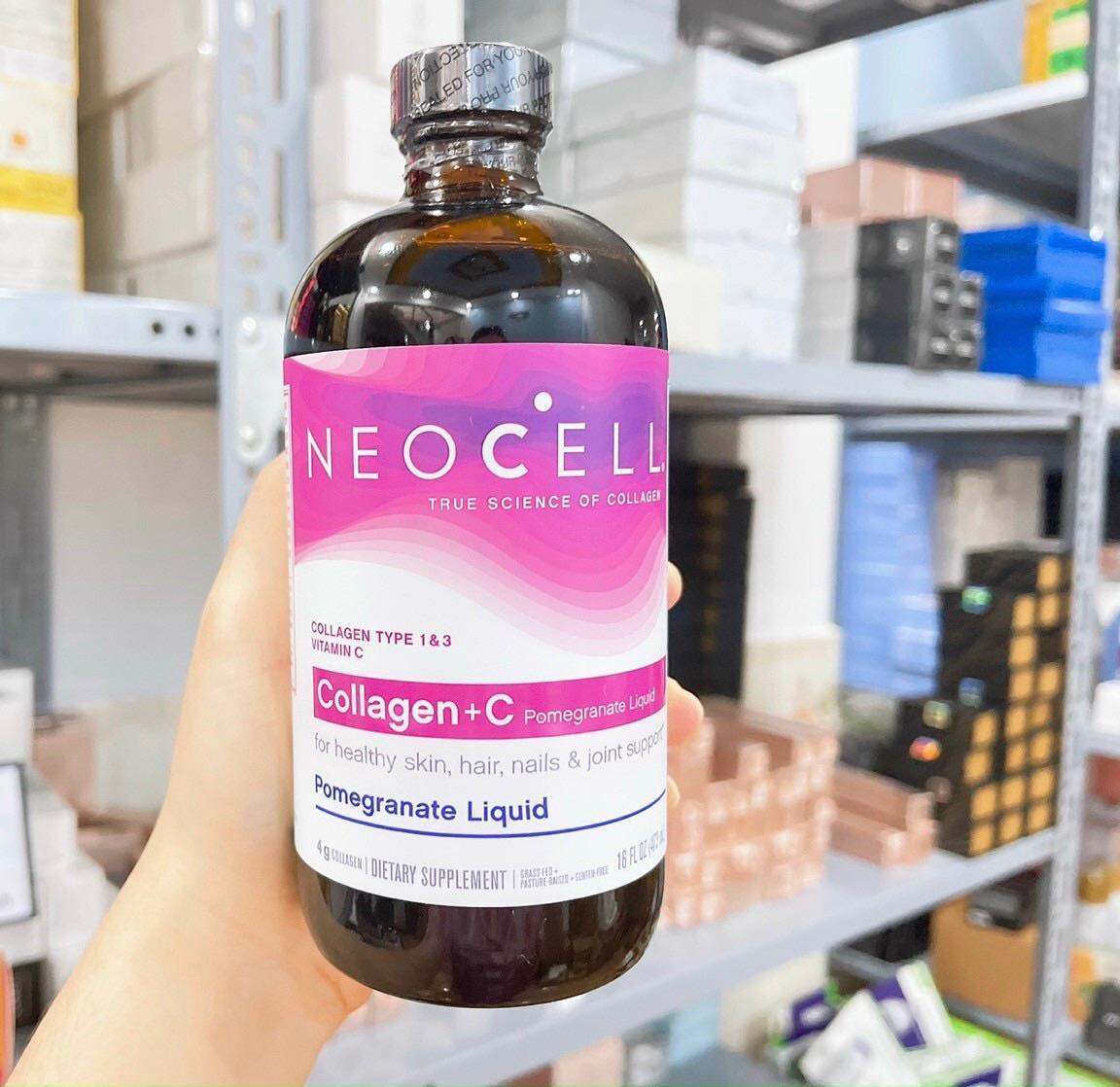 NƯỚC UỐNG CHIẾT XUẤT LỰU BỔ SUNG COLLAGEN - NEOCELL - COLLAGEN + C POMEGRANATE LIQUID