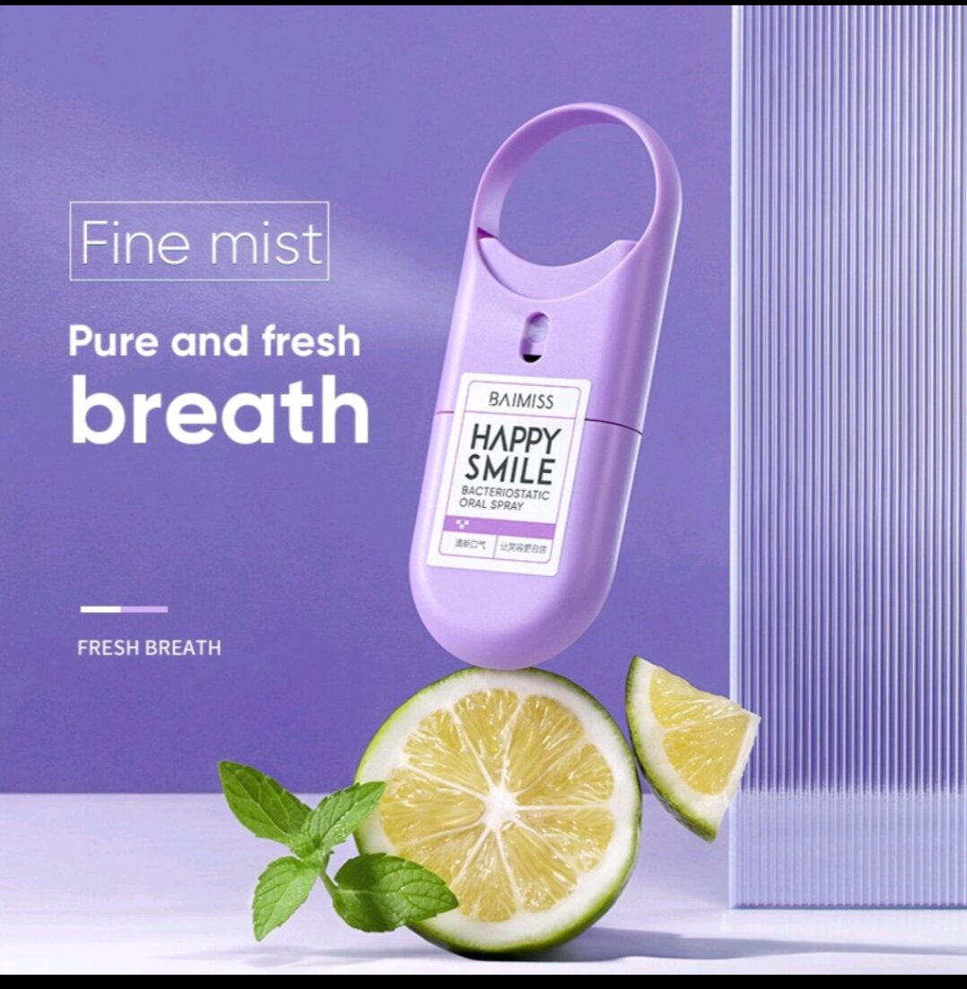 Chai xịt thơm miệng BAIMISS 10ML giúp thơm miệng, ngừa vôi răng