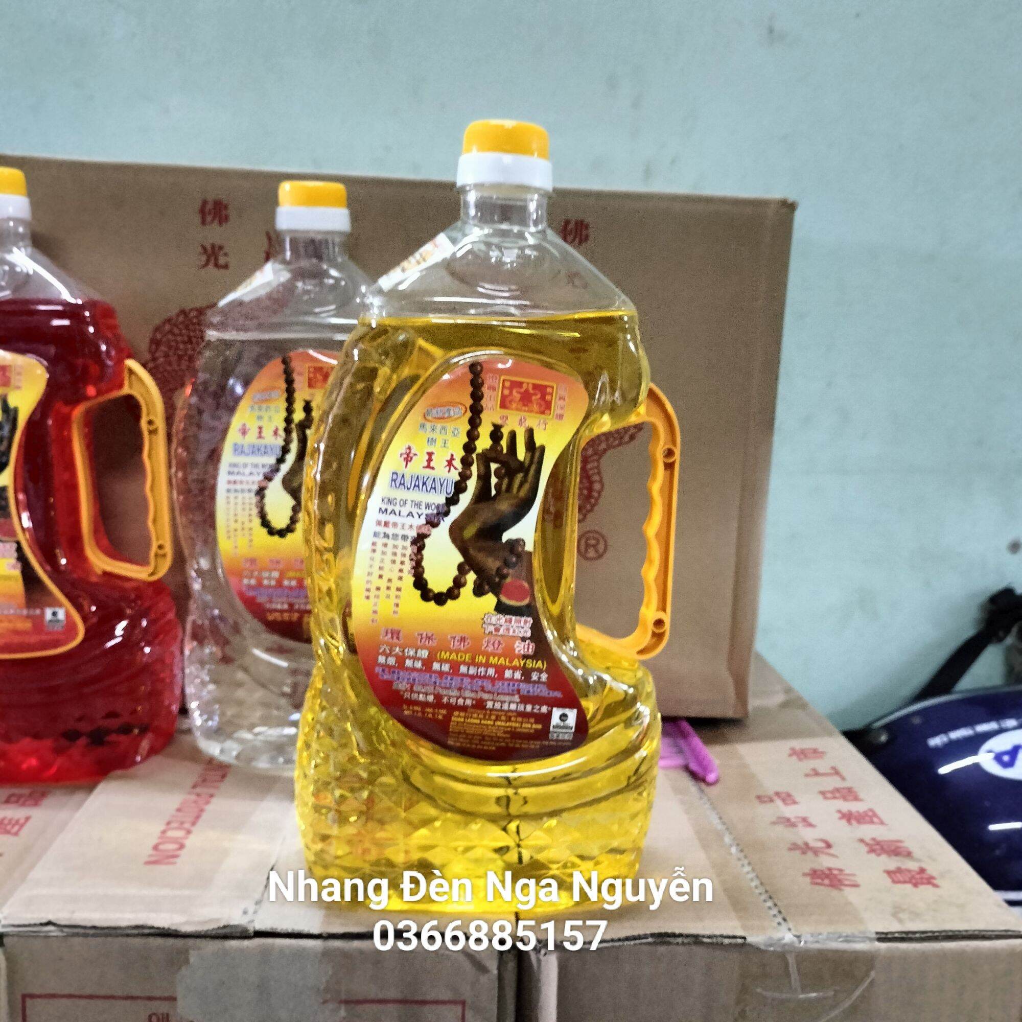 (Combo 2 Chai)Dầu Đèn Cát Tường Lưu Ly thờ cúng chai 1 Kg
