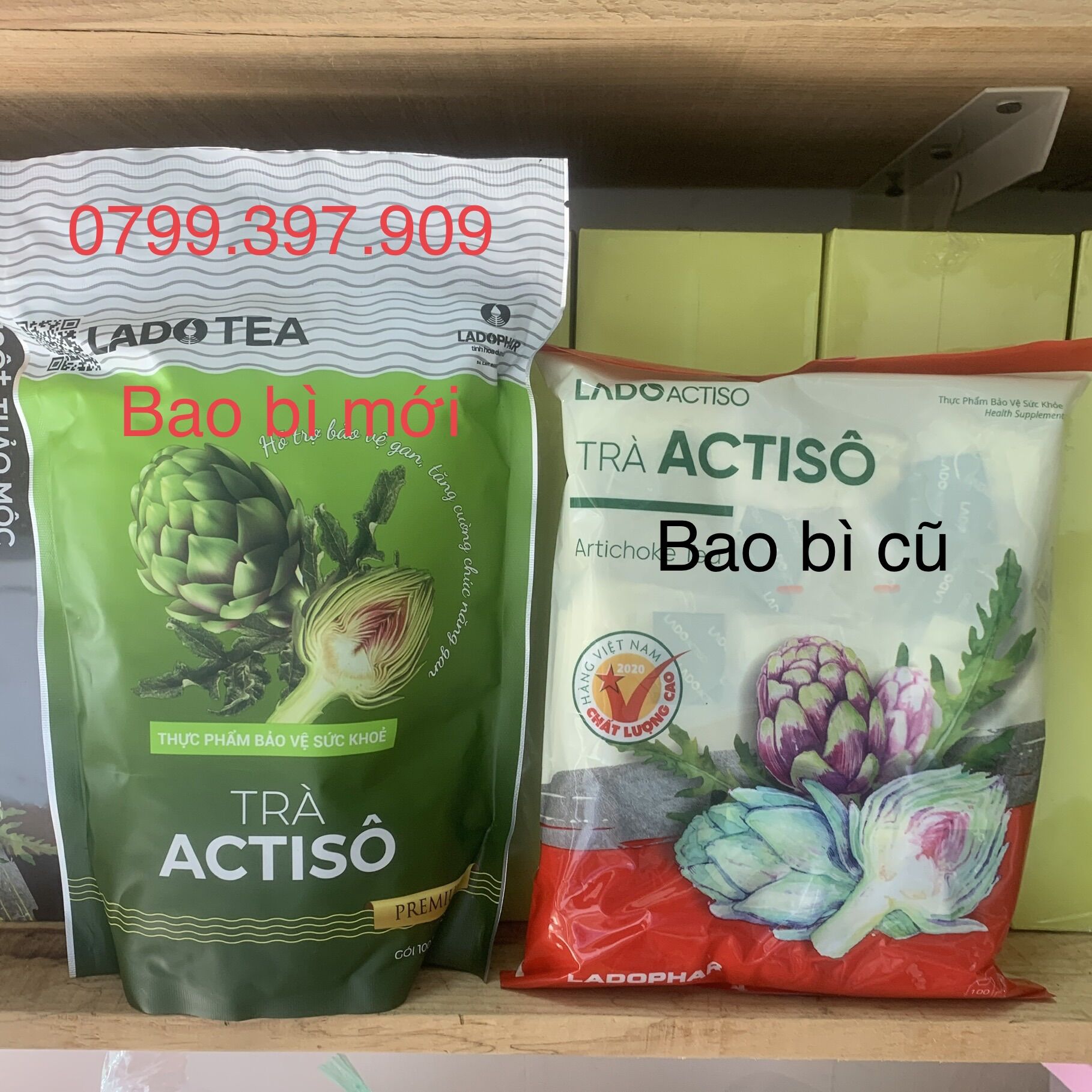 Trà atiso thượng hạng gói 100 túi lọc ladophar