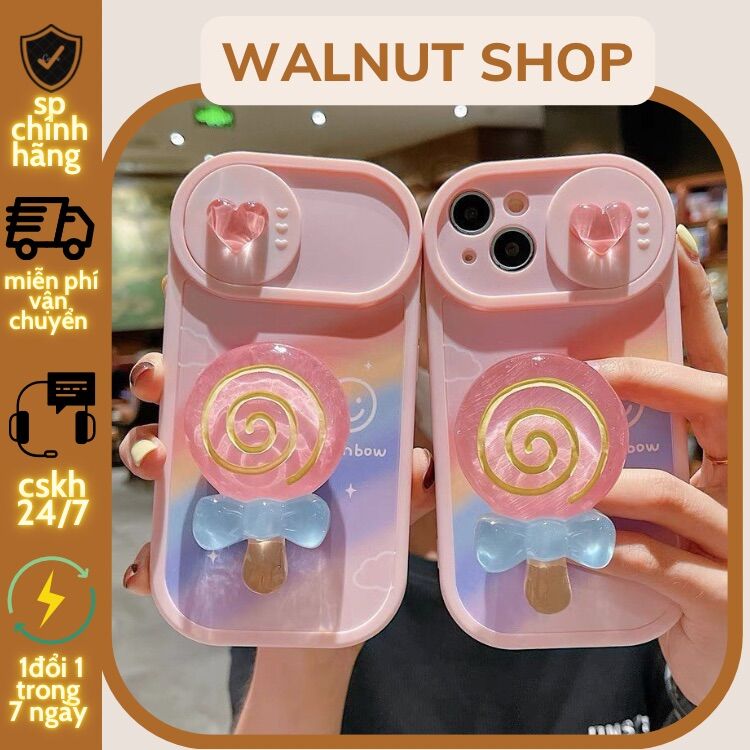 Ốp che camera kute kèm pop từ ipX - ip14 promax || new case iphone