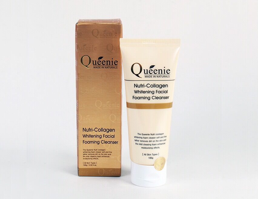 Sữa Rữa Mặt Trắng Da Bổ Sung Collagen Queenie Nutri Collagen Whitening Facial Foaming Cleanser 100g