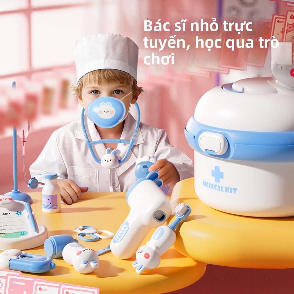 HUANGEN | Bộ Đồ Chơi Bác Sĩ Phát Triển Trí Tuệ cho Bé 1-3 Tuổi