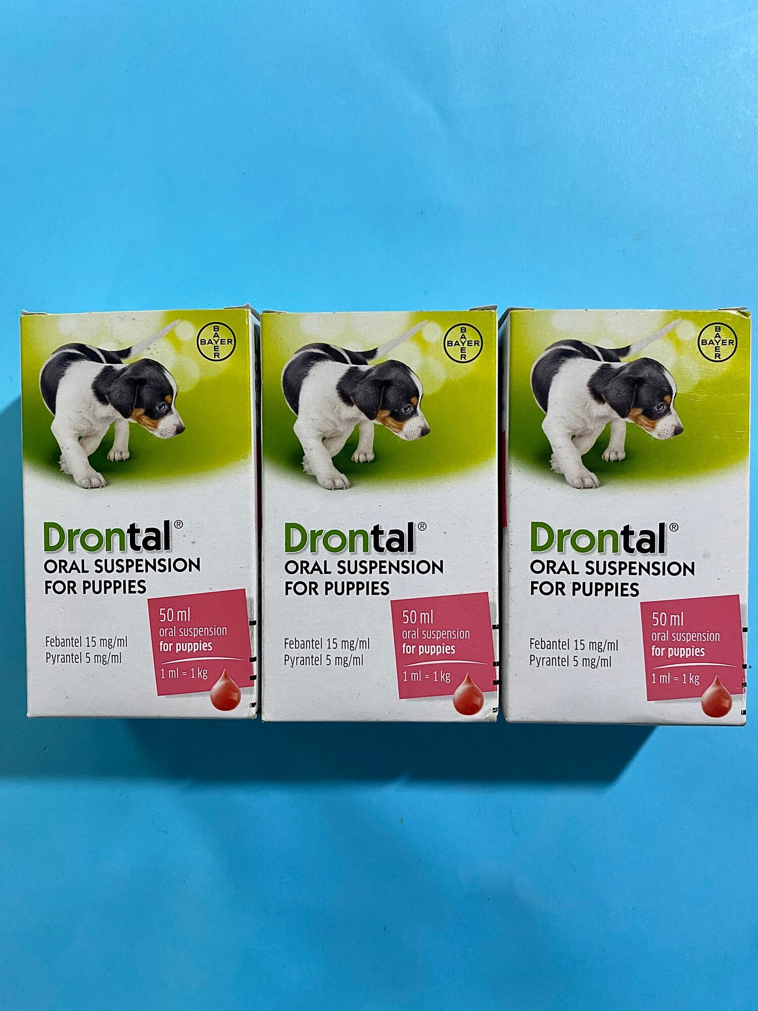 bayer Drontal(50ml) sổ lãi, tẩy giun tóc, giun móc, giun giun đũa