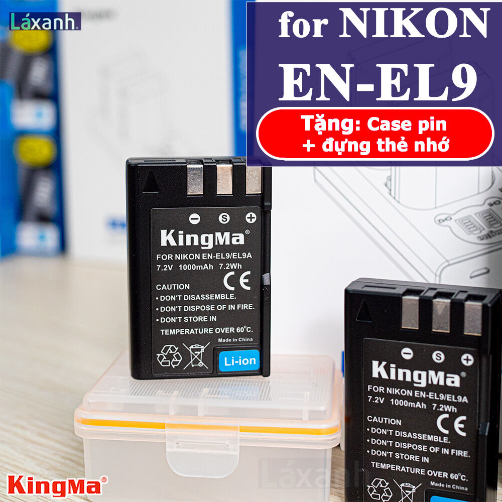 Nikon en-el9 | pin và sạc máy ảnh nikon d40 d40x d3000 d5000 d60 hãng kingma cho nikon en-el9 el9 el9a el9e
