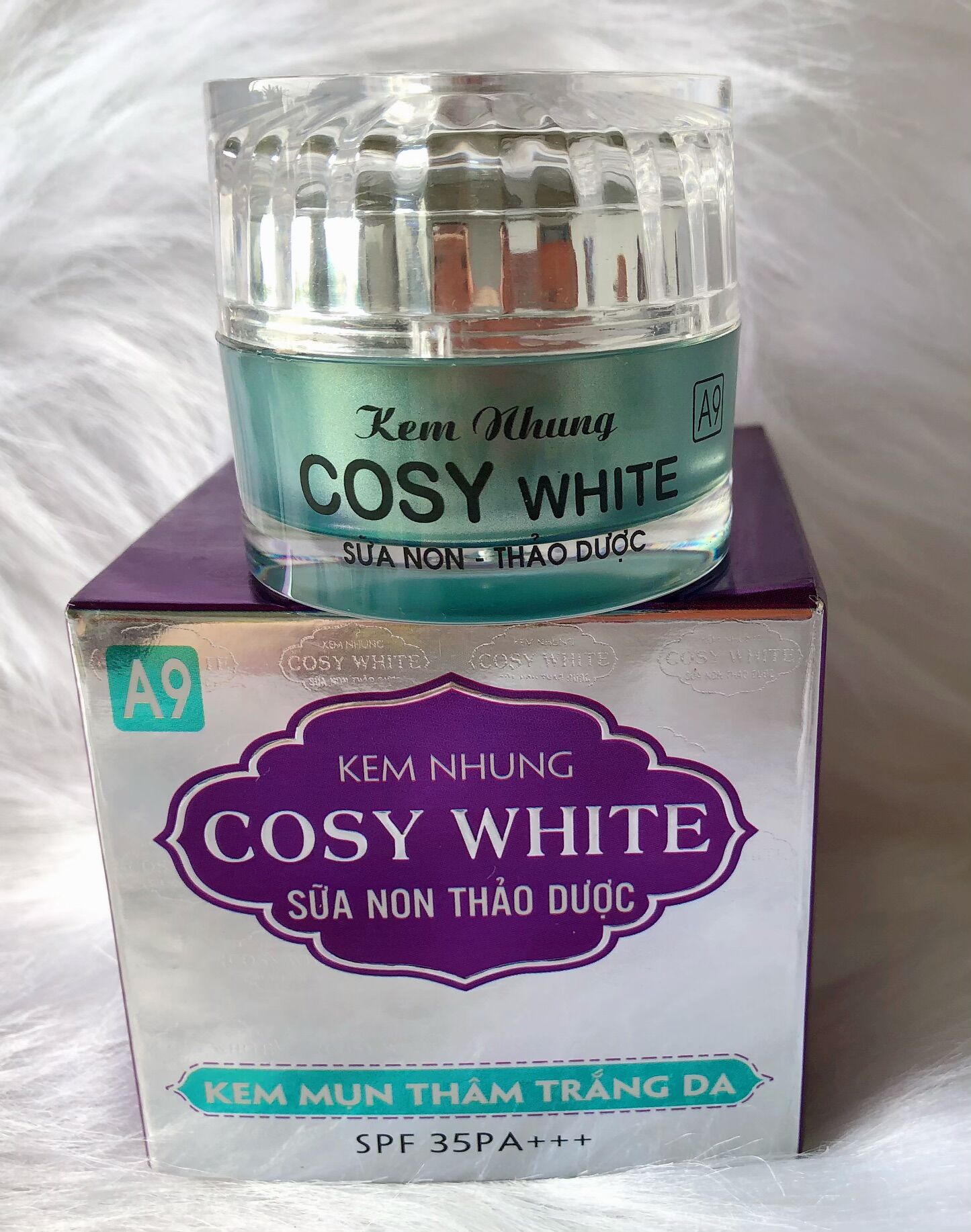 Kem Nhung Cosy White A9 _Kem Giảm Mụn Thâm ,Trắng Da ,Mờ Sẹo ,Giảm Nhờn 18gram
