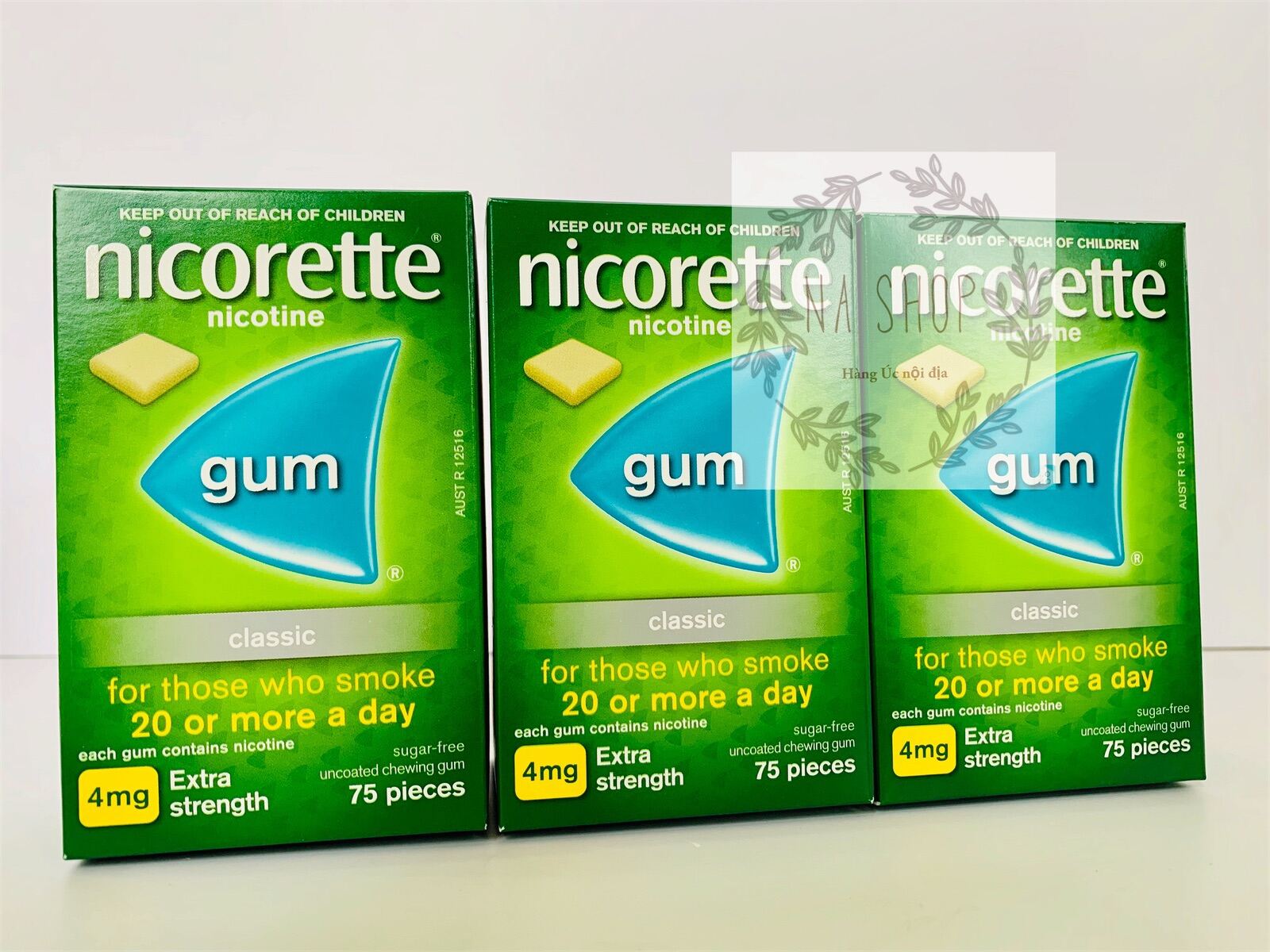Kẹo cai T.H.U.Ố.C lá Nicorette Gum 4mg Classic