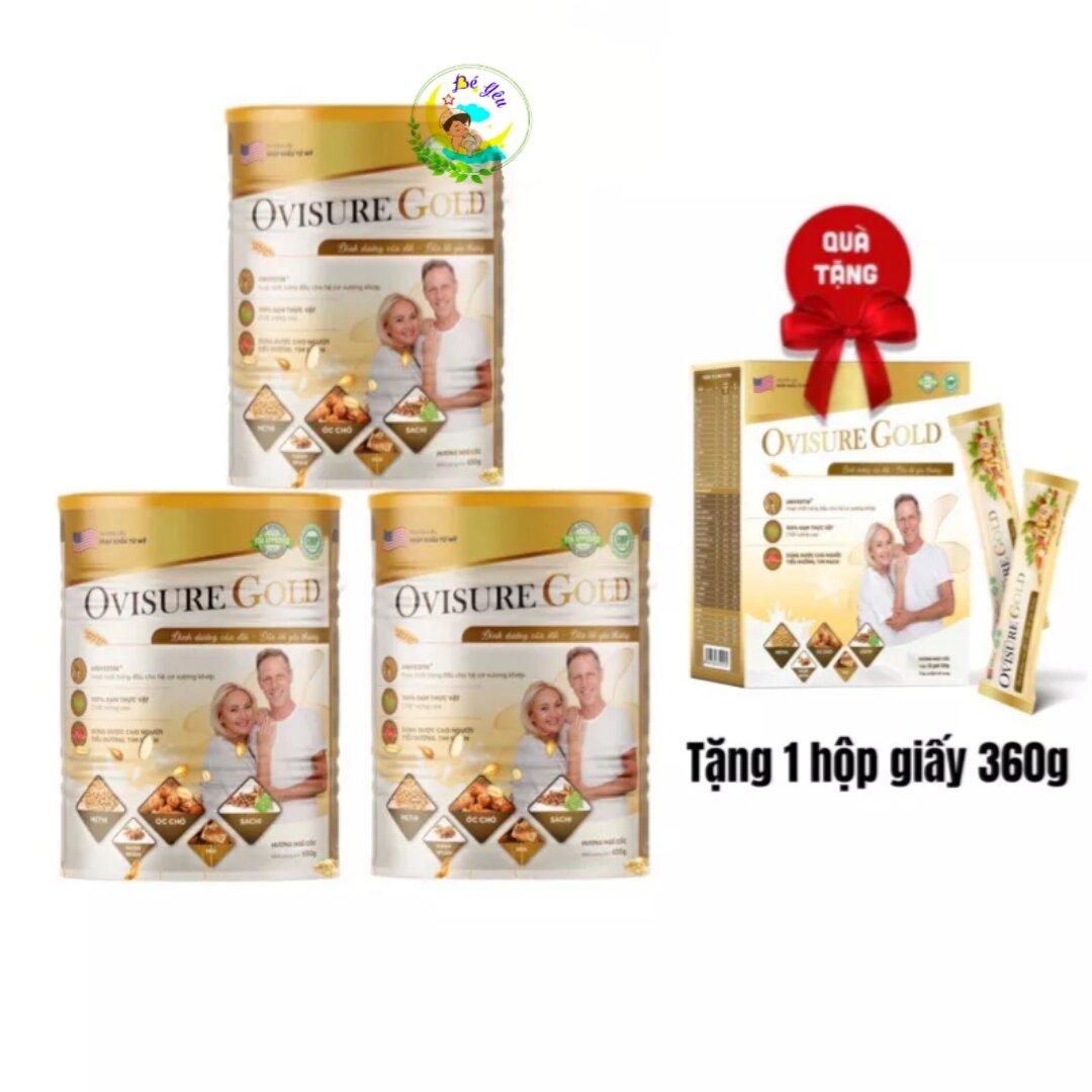 Sữa Ovisure gold combo mua 3 tặng 1 giấy hàng chính hãng