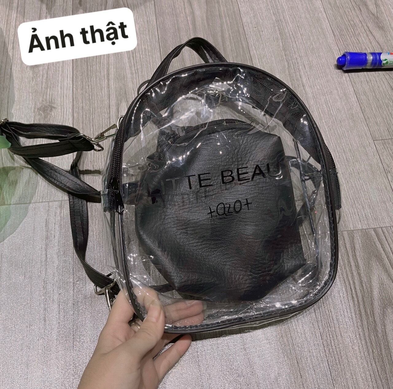 BALO MINI TRONG SUỐT KÈM ẢNH THẬT