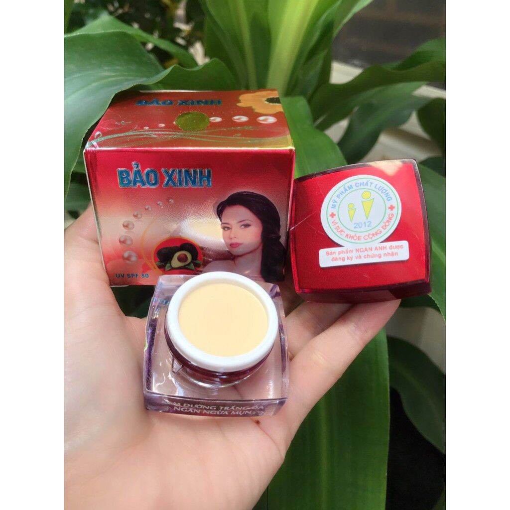 Kem Bảo Xinh ( Bảo Xuân) Dưỡng Trắng Da Ngăn Ngừa Mụn 10g