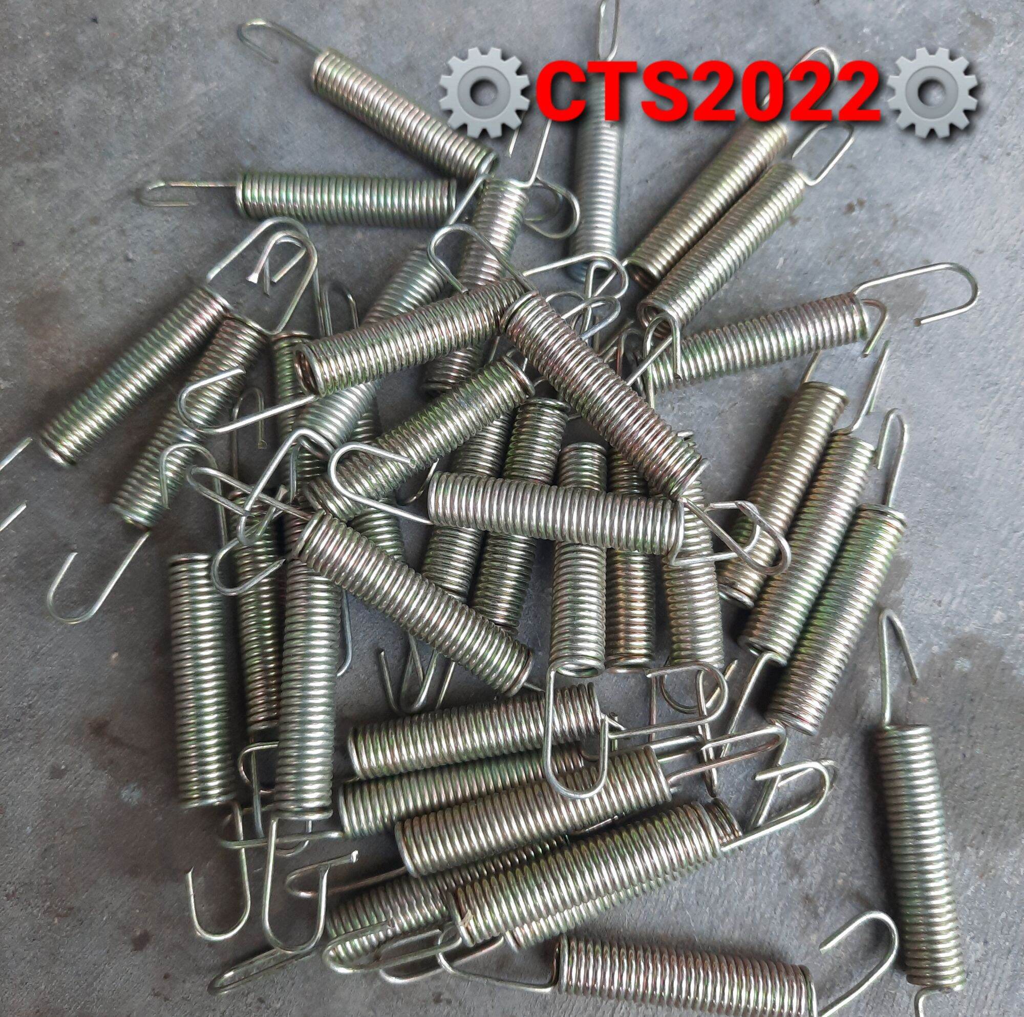 Set 2 lò xo kéo phi 7 dài 62mm sợi 1mm