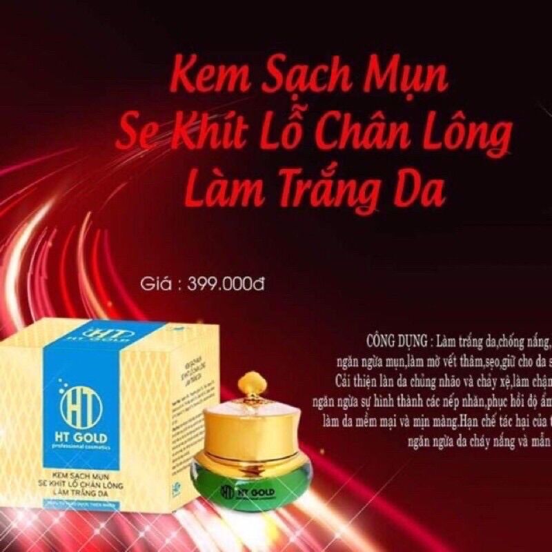 Kem mụn dưỡng trắng da ht gold 30g