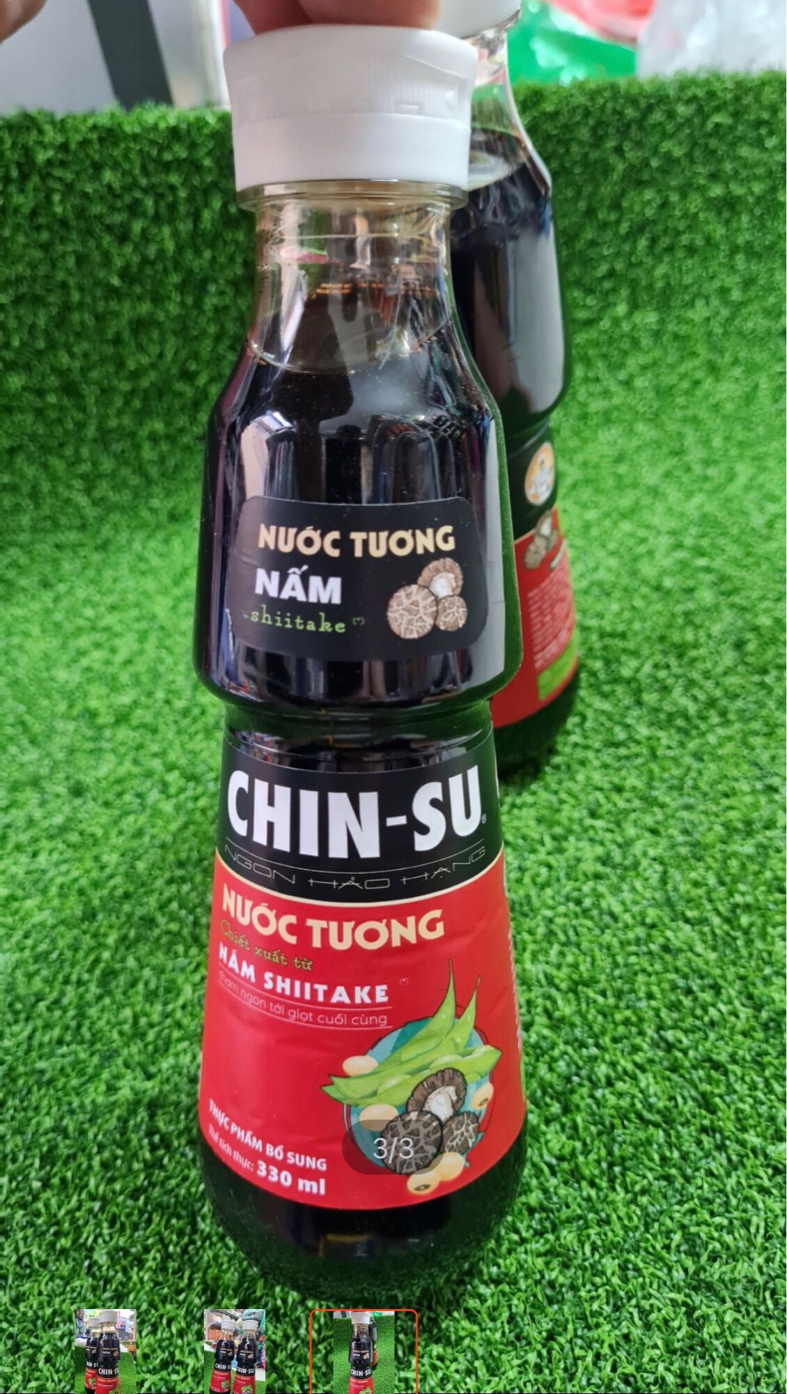 Nước tương chinshu nấm shiitake 330ml