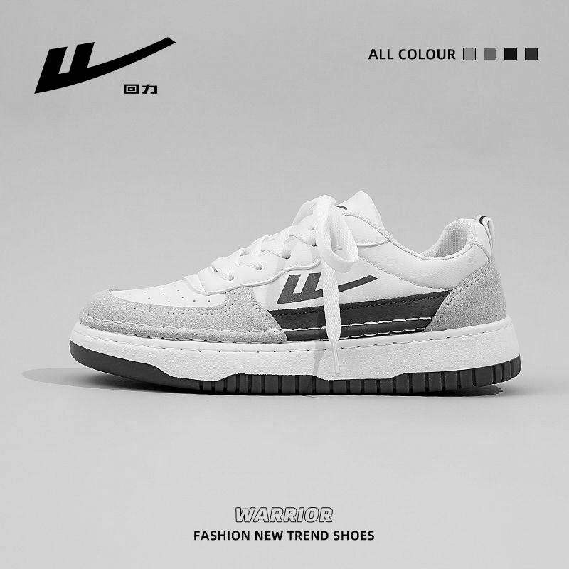 Giày Nam Warrior Giày Nữ Giày Thể Thao Thường Ngày Xuân Hè Mẫu Mới Hoa Anh Đào Liên Minh OW Giày Trắng Đế Dày Dễ Phối