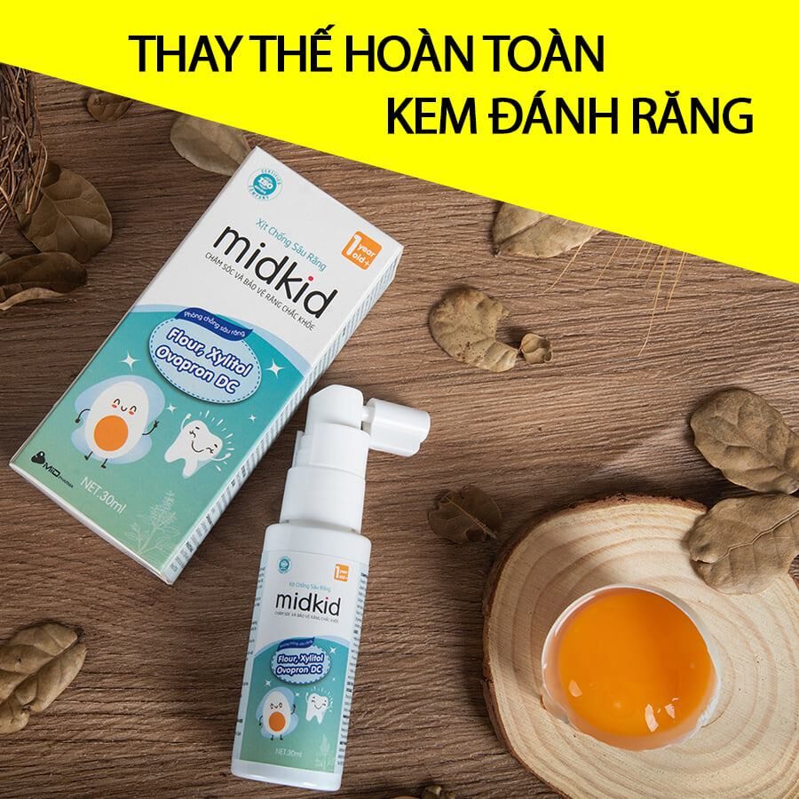 Xịt Chống Sâu Răng Midkid Chính Hãng