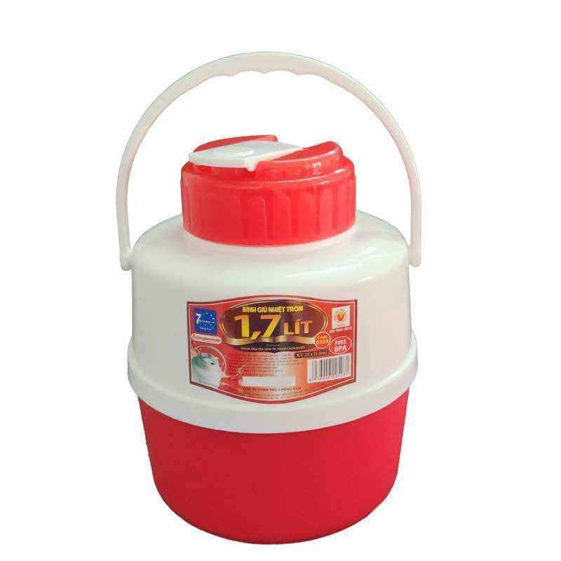 Bình giữ nhiệt tròn 1,7lít đồng tâm