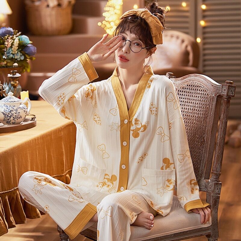 Bộ pijama hàng thiết kế suzahouse chất liệu siêu mịn. bộ ngủ hàng quảng châu ms06