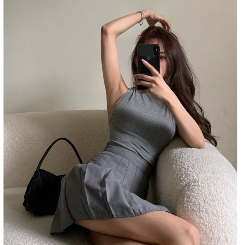Chân váy tennis xếp ly