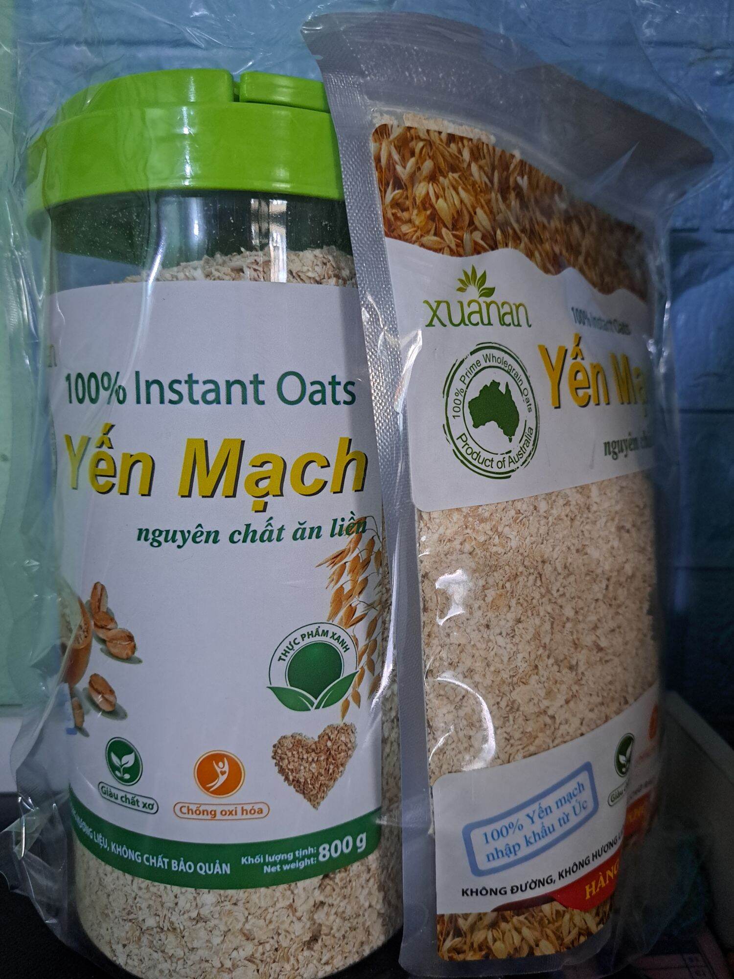 2 Hu Yến mạch ăn liền hủ 800 gram ( Quà tặng kem huyet rong 200 gram)