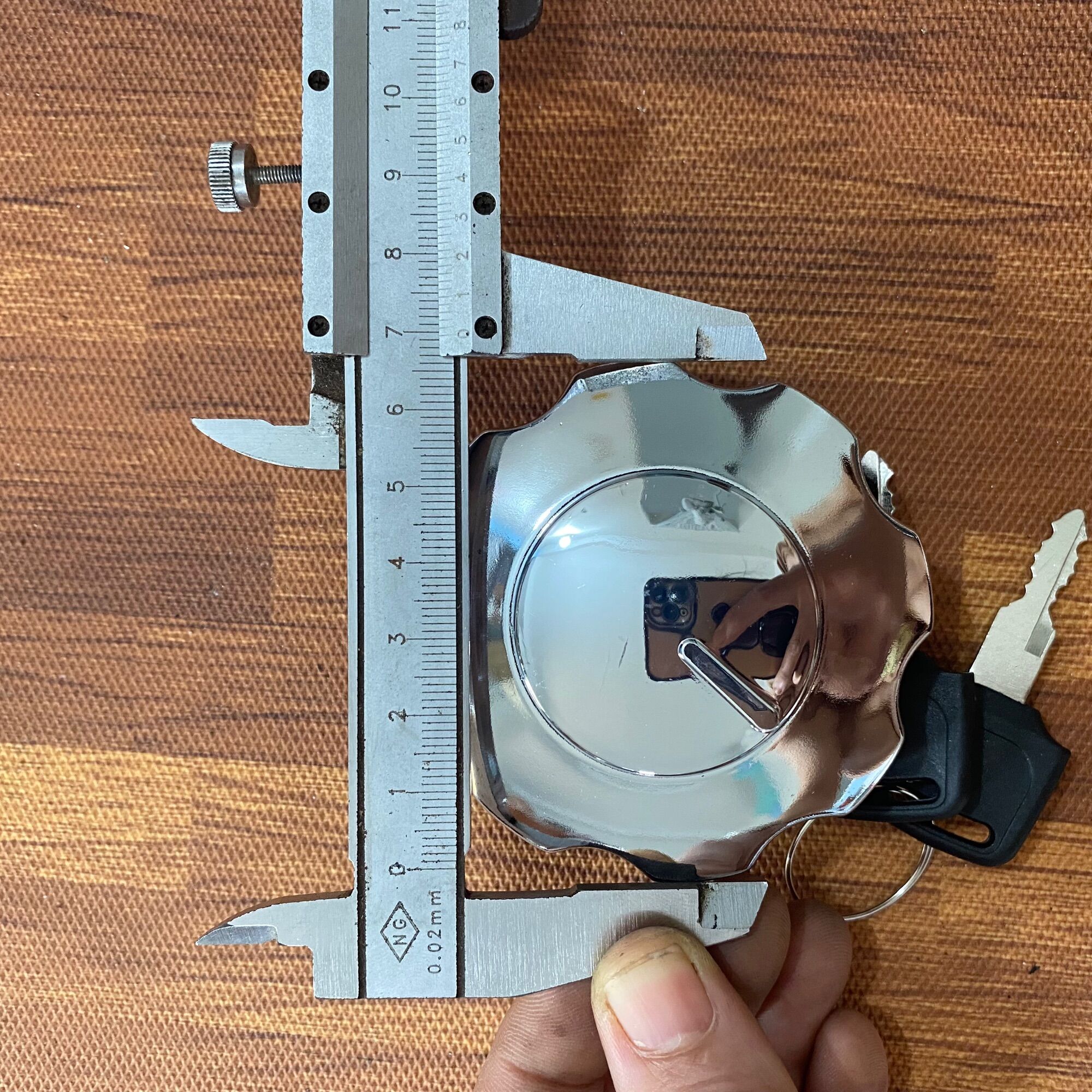 Nắp bình xăng inox loại tròn