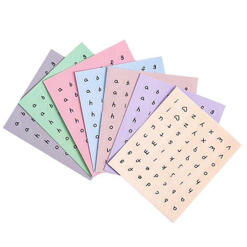 Tấm dán sticker chữ cái trang trí