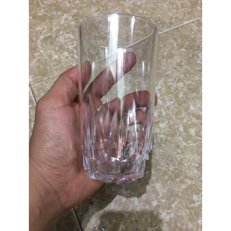 Cốc 5 cánh song long meka giả thủy tinh hàng dày dặn(có ảnh thật)