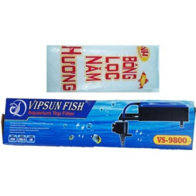 Bộ bơm lọc Vipsun Fish - Tặng kèm gòn lọc