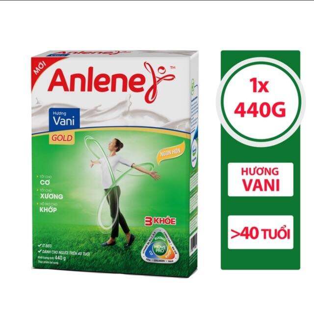 Sữa bột Anlene gold hộp 400g hương vani - trên 40 tuổi