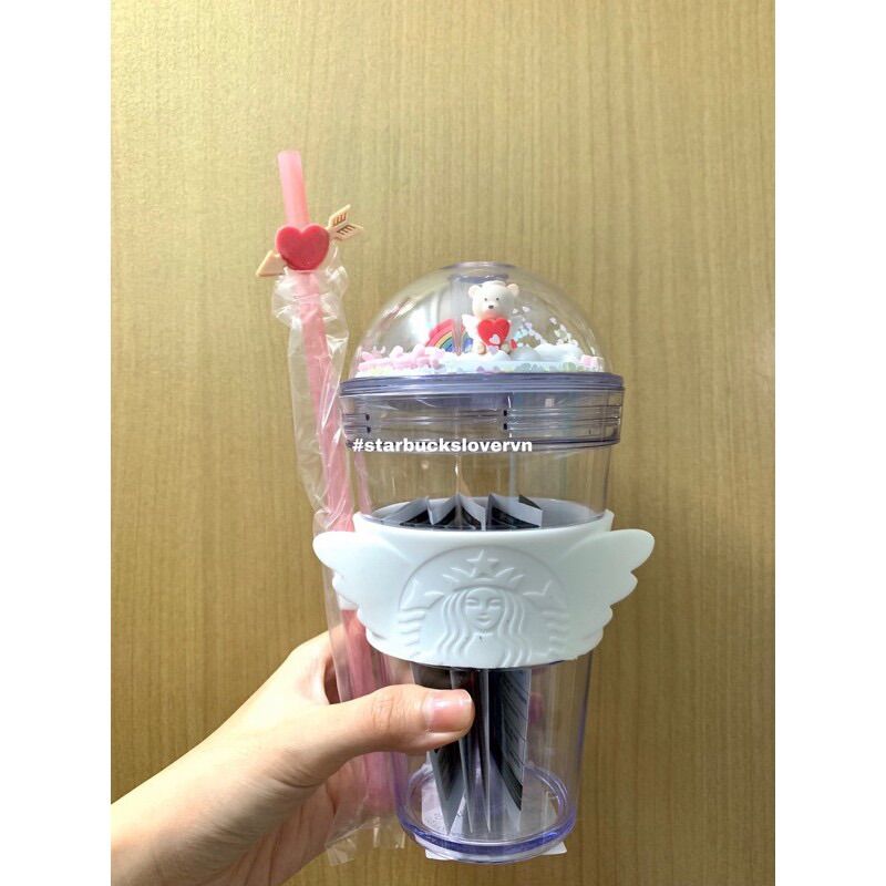 |chính hãng| ly starbucks dome cup mùa valentine 2021