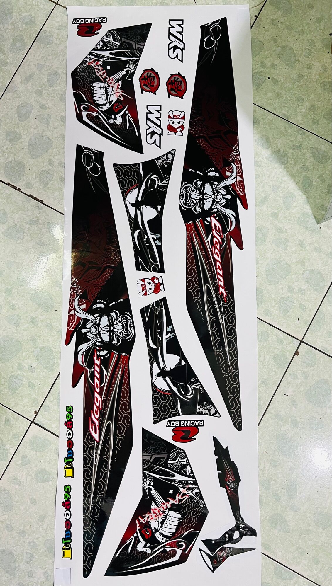 Tem rời elegant in decal 3 lớp bóng hoặc nhám cao cấp không bay màu