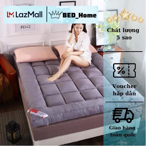 topper nệm đệm ngủ trải sàn Bed_home . đệm ngủ  topper như một tấm lót nệm giường ngủ .  Tấm Bảo Vệ Nệm Cao Cấp Chống Đau Cột Sống, Giảm Đau Mỏi Vay Gáy Chất Vải Cotton Đũi Đủ Kích Thước