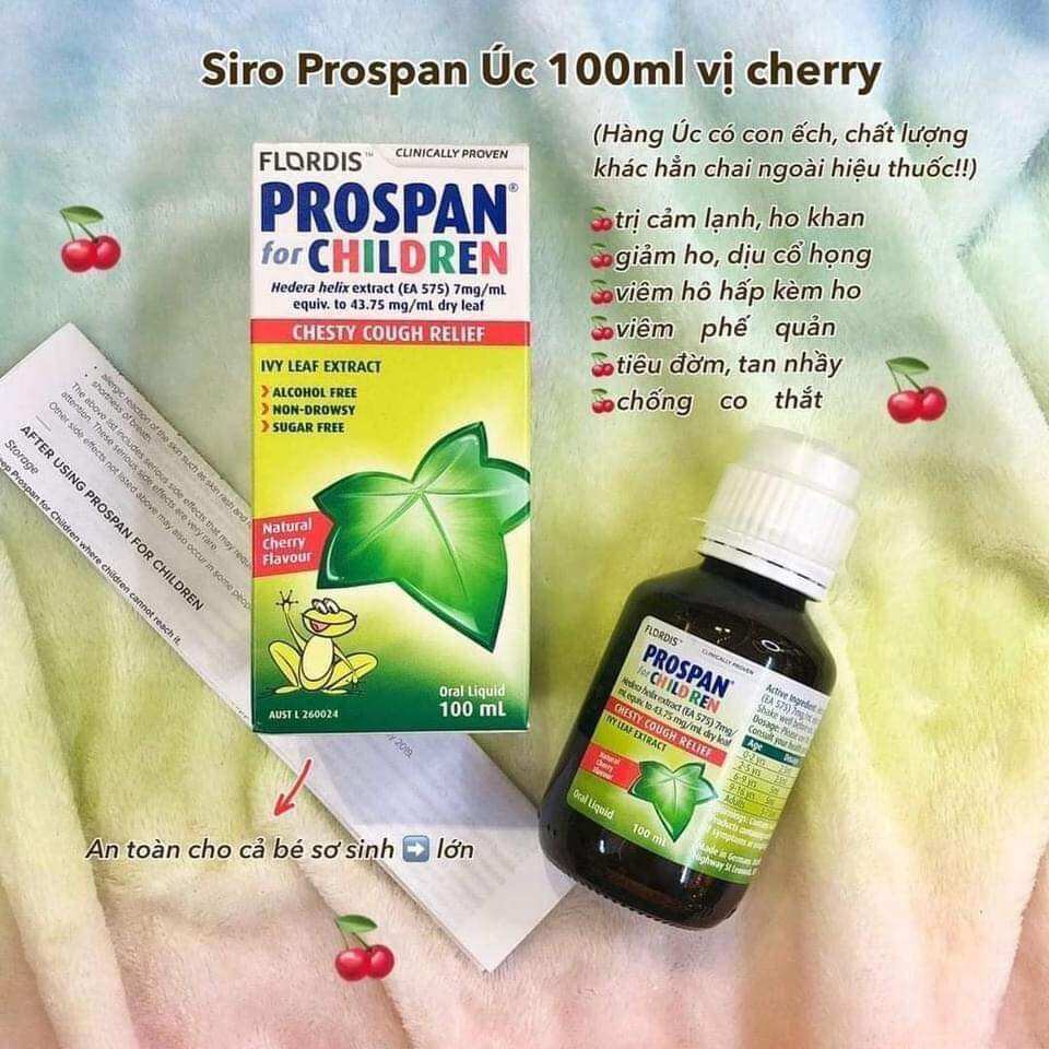 Siro ho Prospan Úc 100ml - Siro ho long đờm