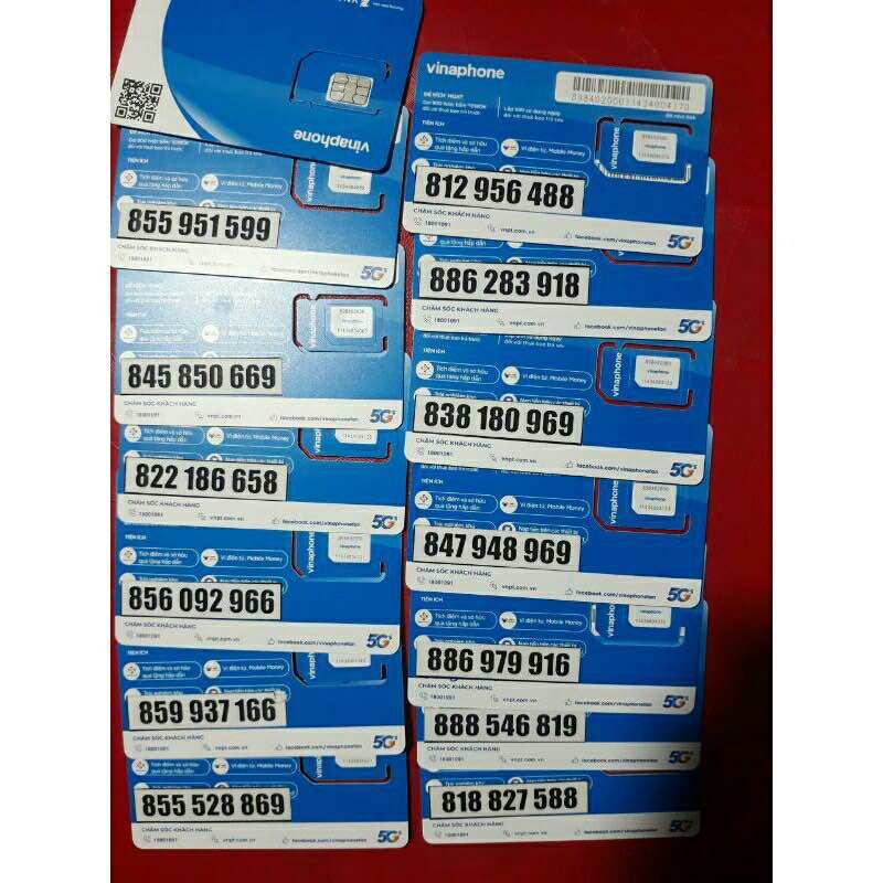 Sim Vina Đầu Số 08 Dễ Nhớ (Sim chưa kích hoạt, Khách tự đăng ký sim)