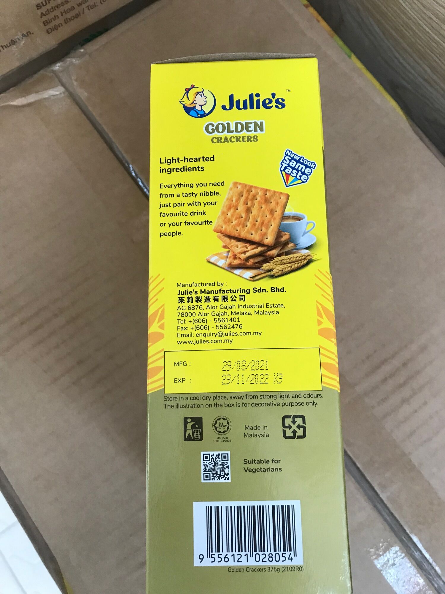 Bánh lúa lạt julie's 375g mẫu mới