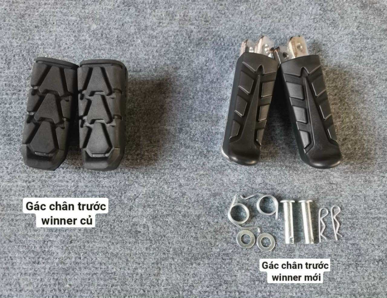 Gác chân trước Winner v1 / Winner x v2 v3 / Ext155 mẫu giả zin hàng loại tốt kèm ốc xỏ chốt