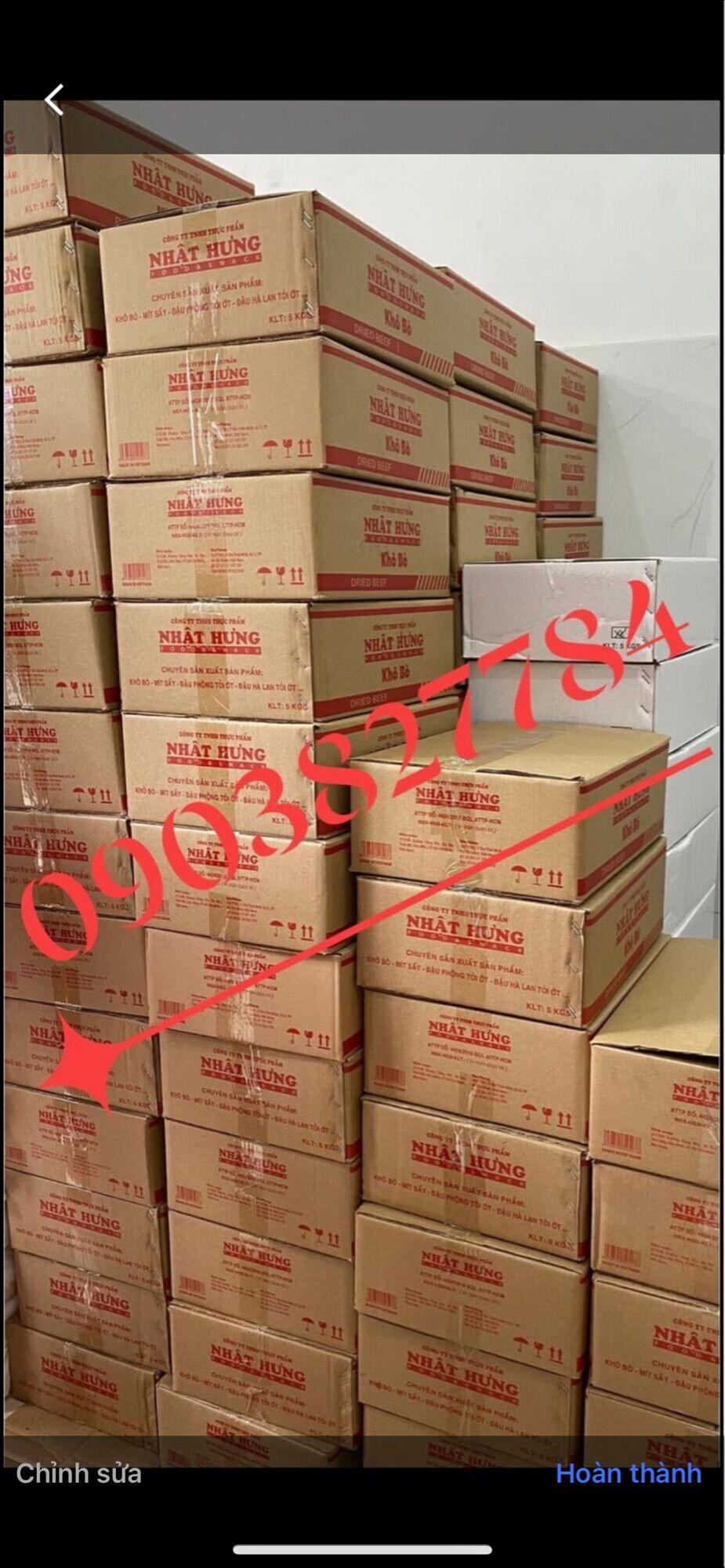 Khô bò Nhật Hưng 250g