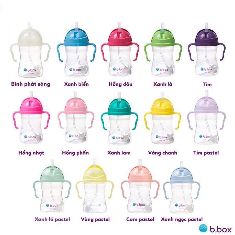 {BBOX - Tặng kèm quà} Bình nước tập hút 360 độ cho bé 6m+ bản thường
