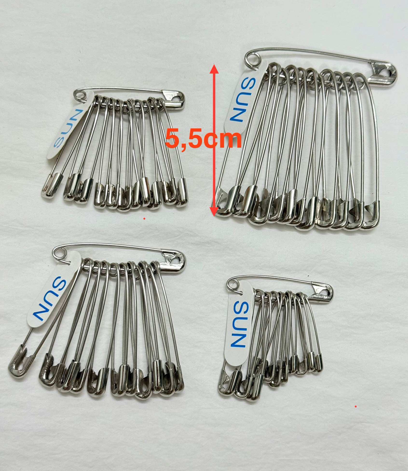 2 xâu Kim băng- Kim tây hiệu SUN kim của Đức không gỉ sắt. Bán theo xâu 12 cây
