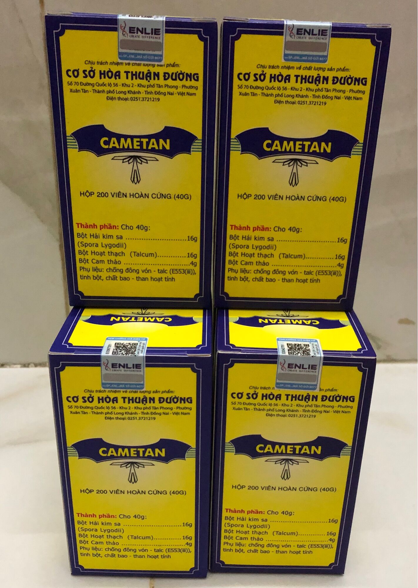 Combo 2hộp cametan 200viên hoà thuận đường