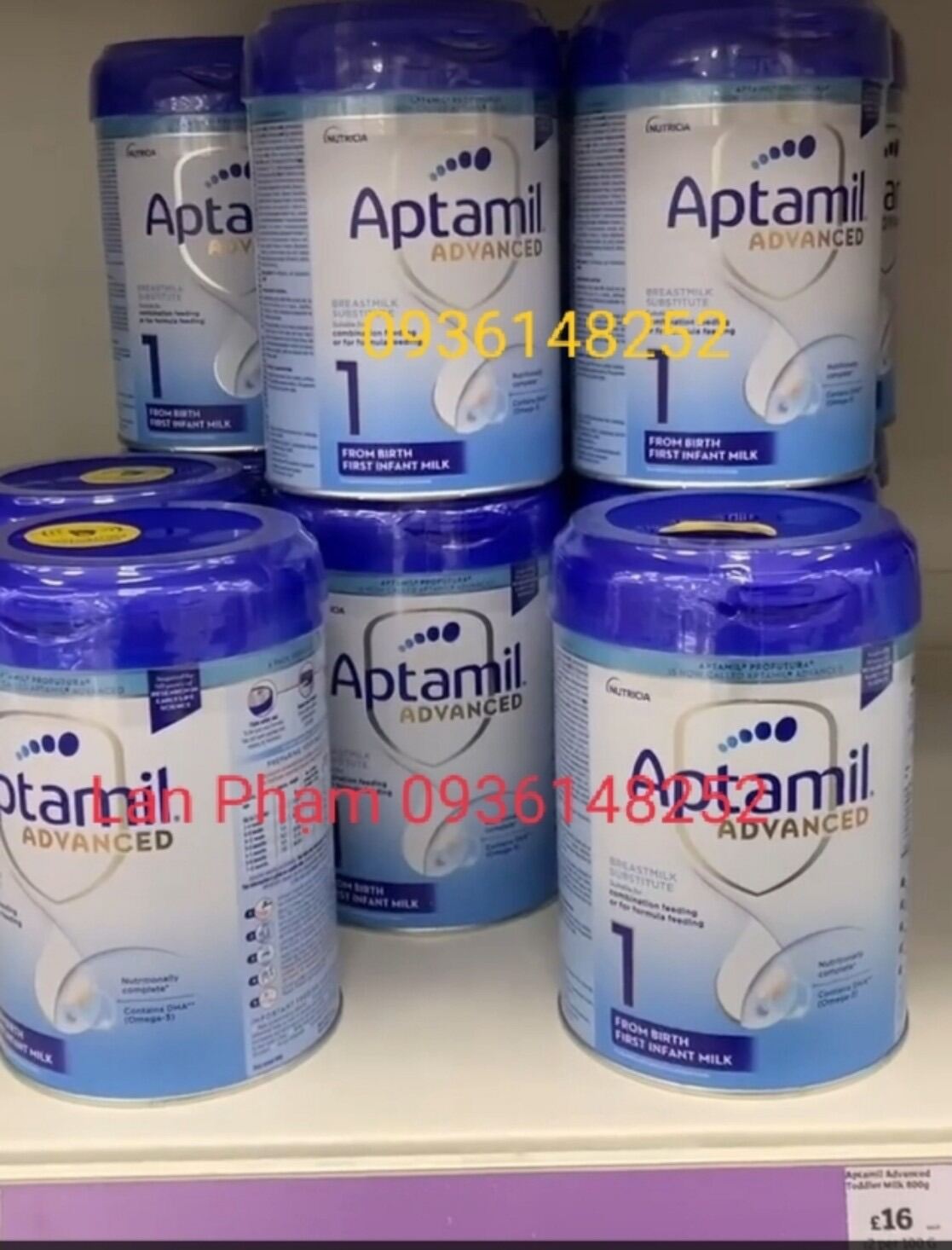 Sữa Aptamil Anh 800g mẫu mới