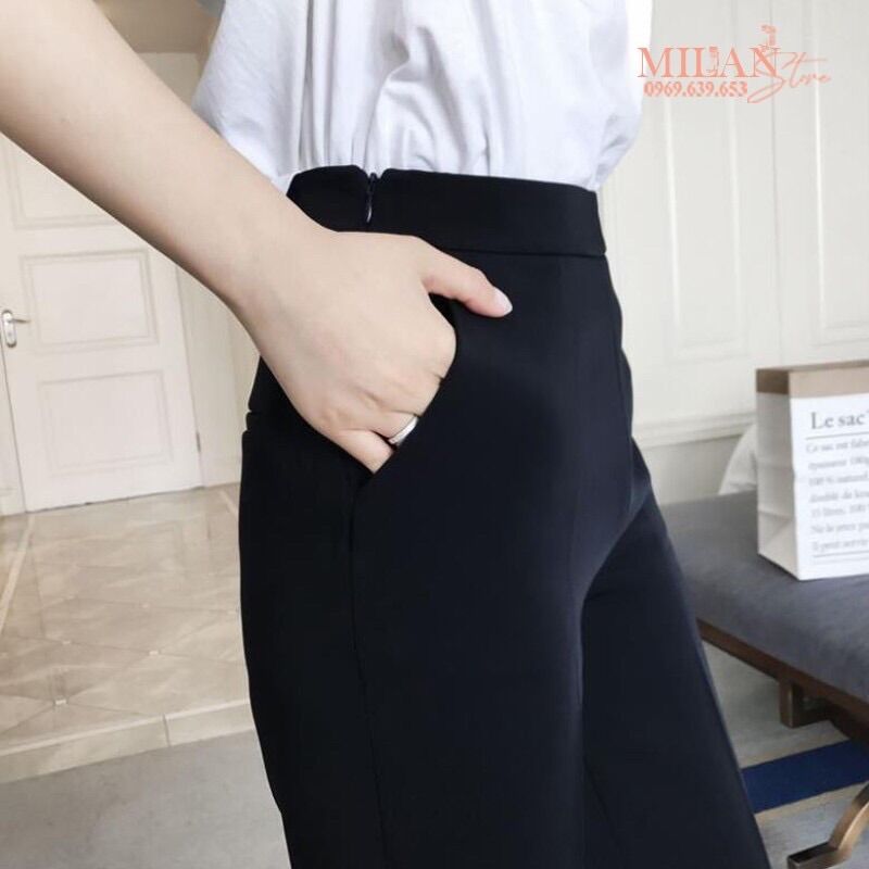 [HCM]Quần suông ống rộng khoá sườn