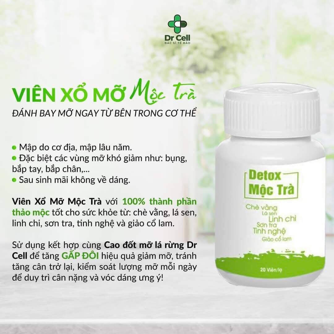 giảm  cân drcell thanh lăn cao lá rừng  (giảm cân an toàn )