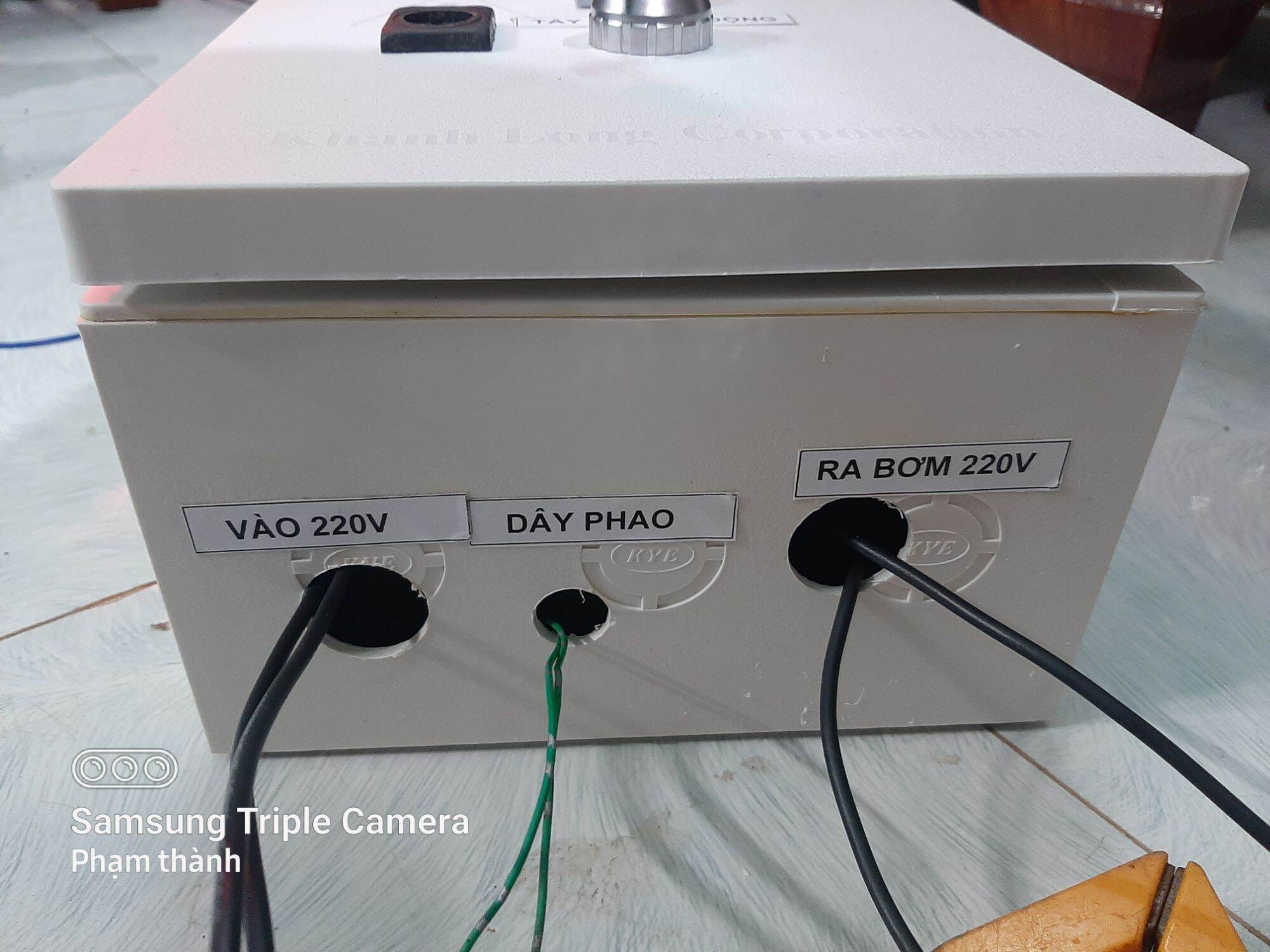 tủ  điều khiển  bơm nước  12-24v an toàn