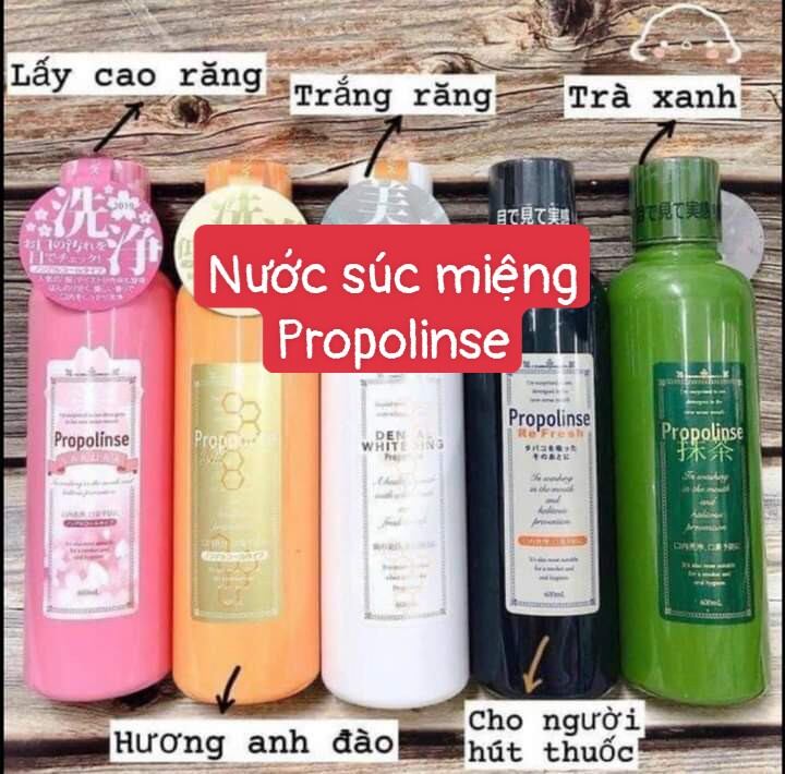 Nước súc miệng Nhật Bản Propolinse người lớn 600ml và trẻ em 400ml Nội địa Nhật Bản
