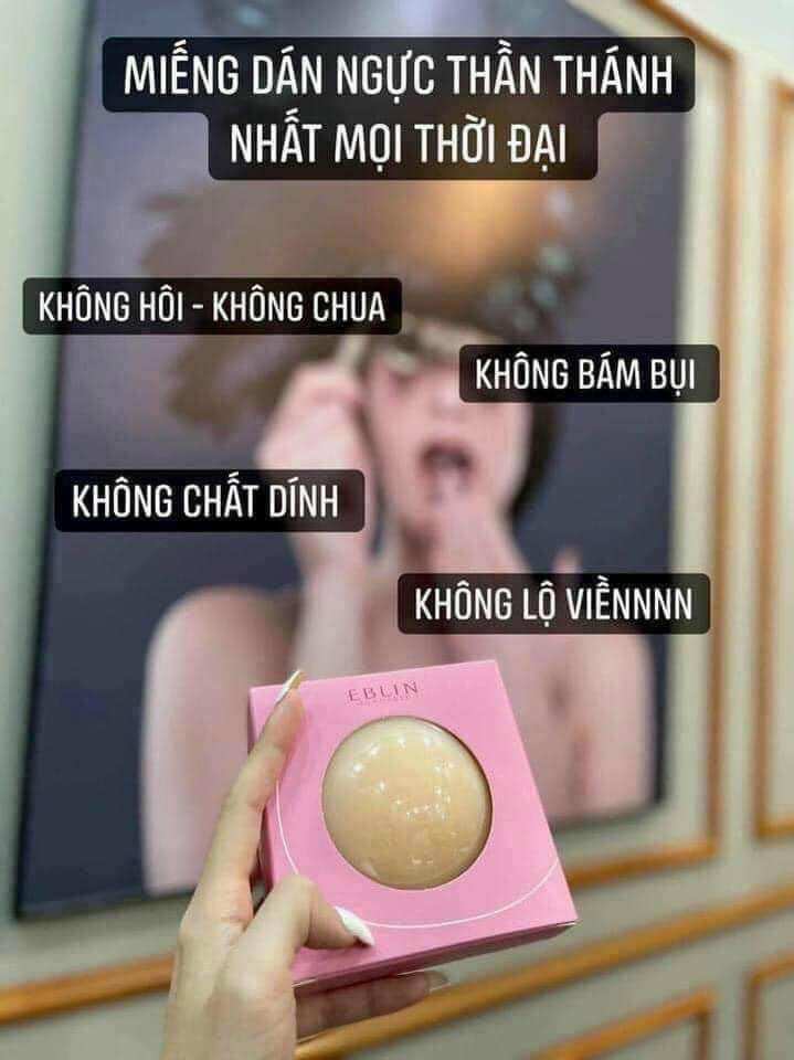 Hộp 3 cặp miếng dán ngực silicone eblin