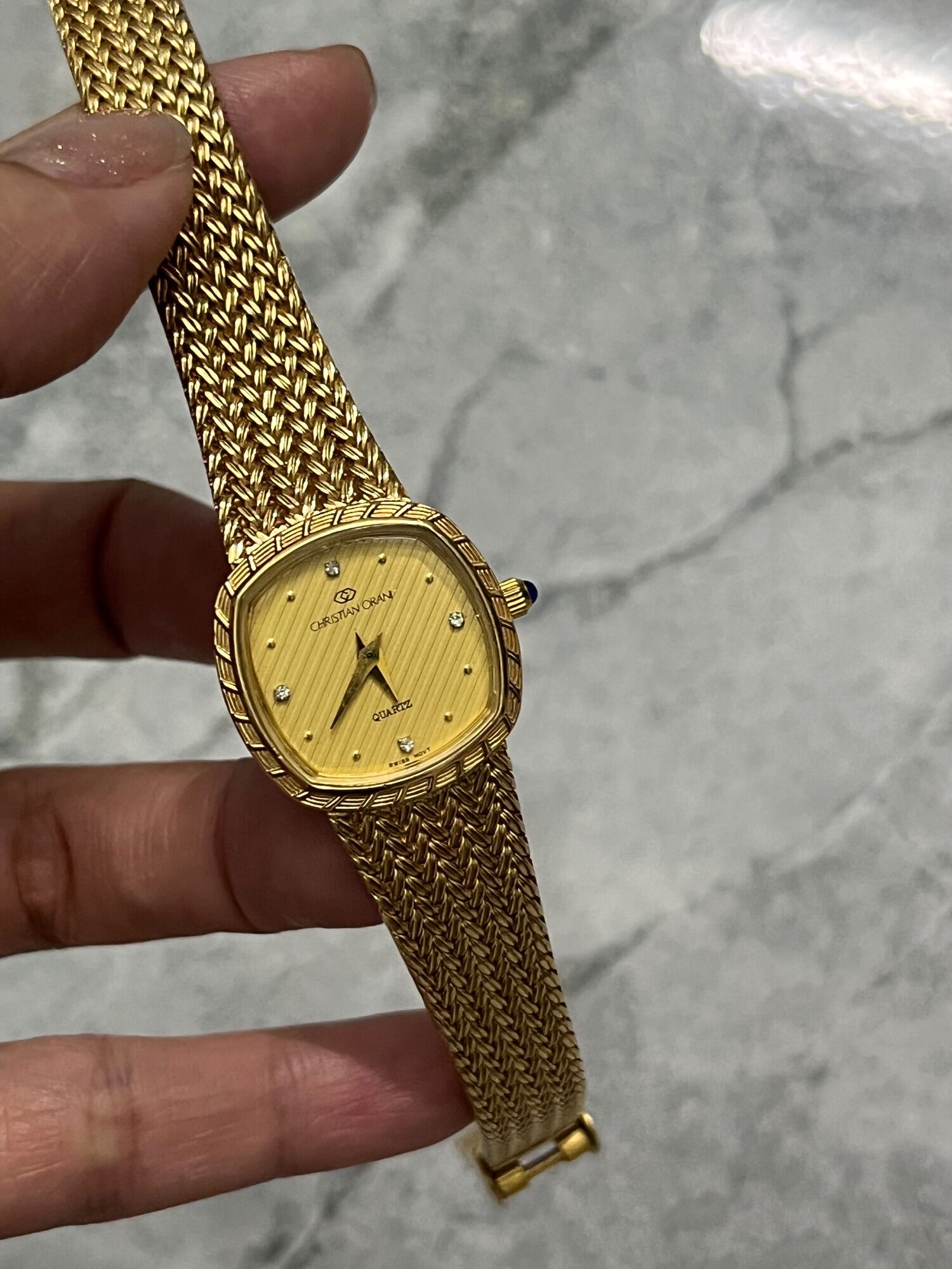 Đồng Hồ Nữ Dây Lụa Vàng Christian Orani Swiss Thuỵ Sĩ
