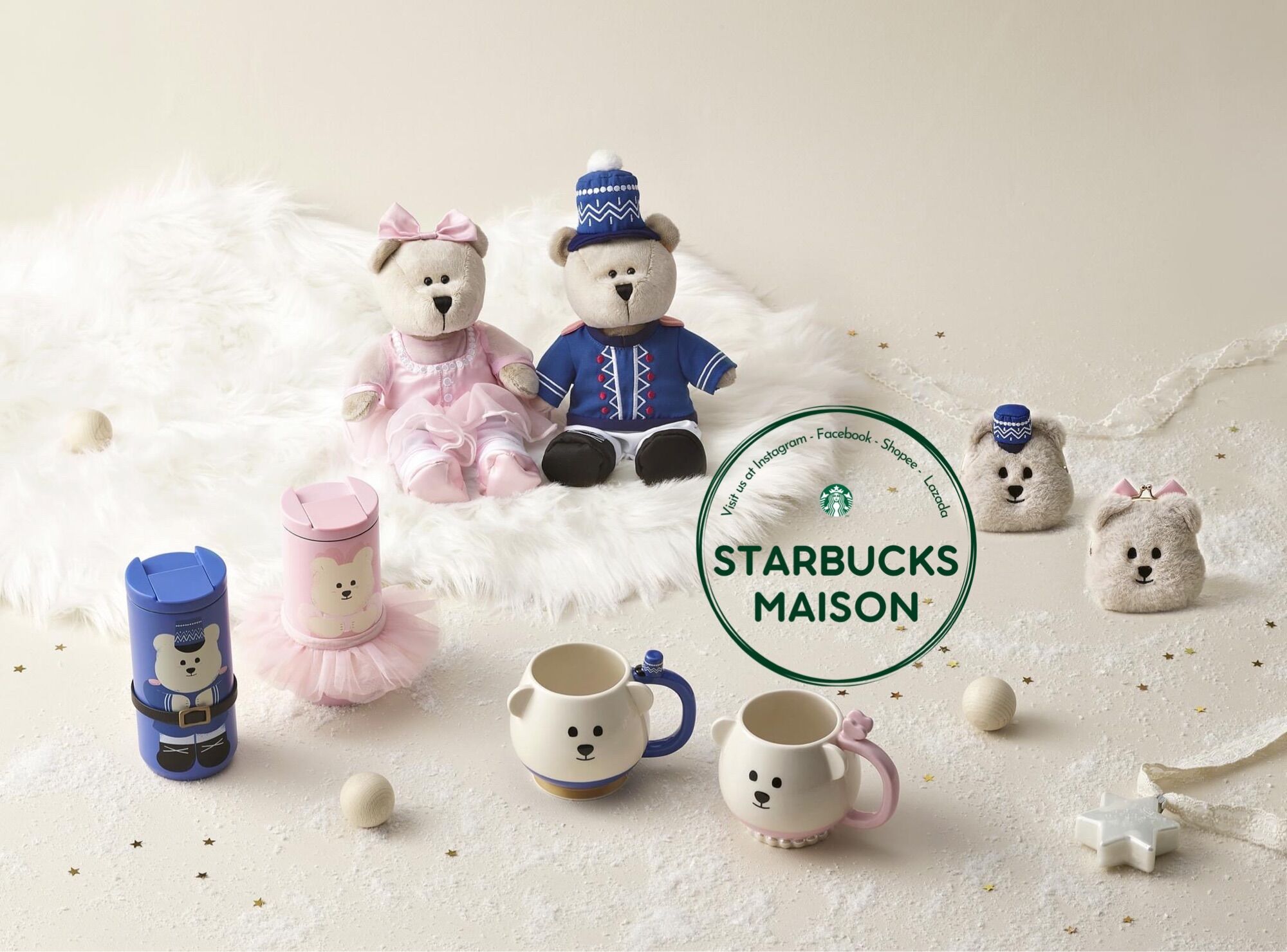 |chính hãng| starbucks bst christmas - bình, ly giữ nhiệt, cốc thuỷ tinh, cốc sứ