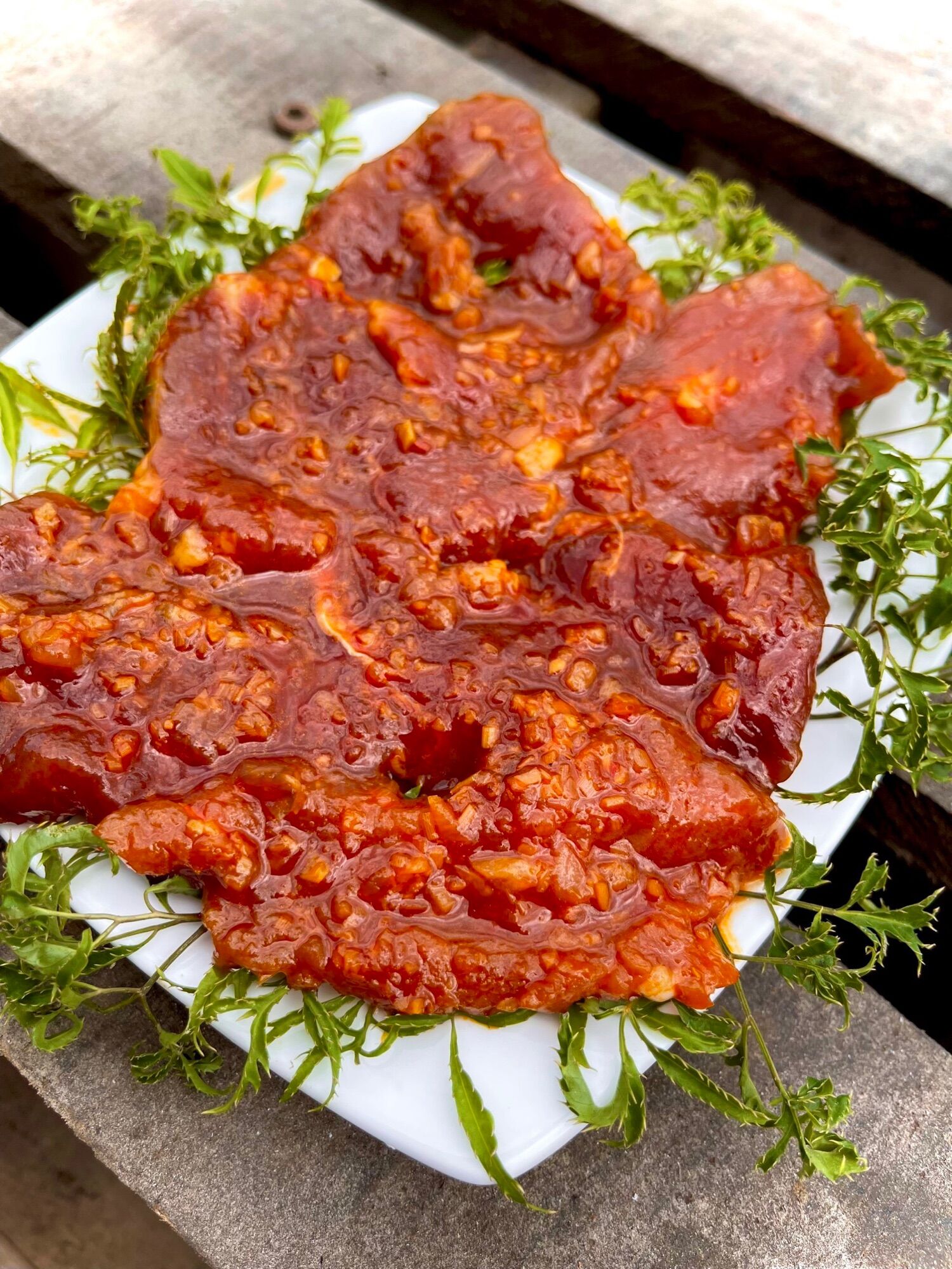 Nai ướp sate hộp 500gr (giao tphcm)